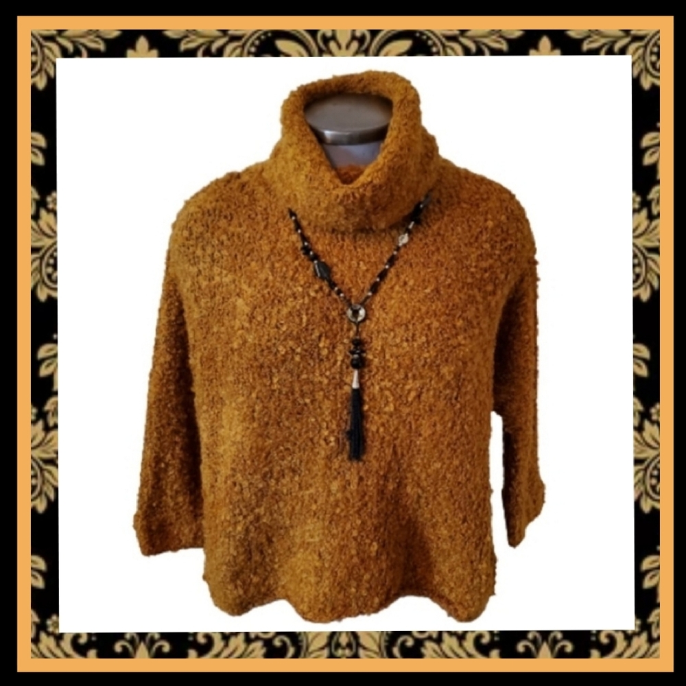 CURLY KNIT ☆ AUTUMN TURTLE NECK SWEATER ☆ NWT